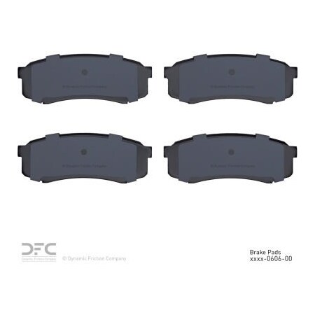Dynamic Friction Co DFC 3000 Semi-Metallic Brake Pads - Dynamic Friction Company 1311-0606-00 1311-0606-00